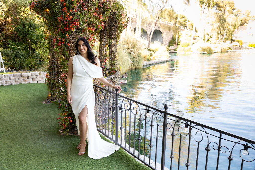 summer lakeside wedding