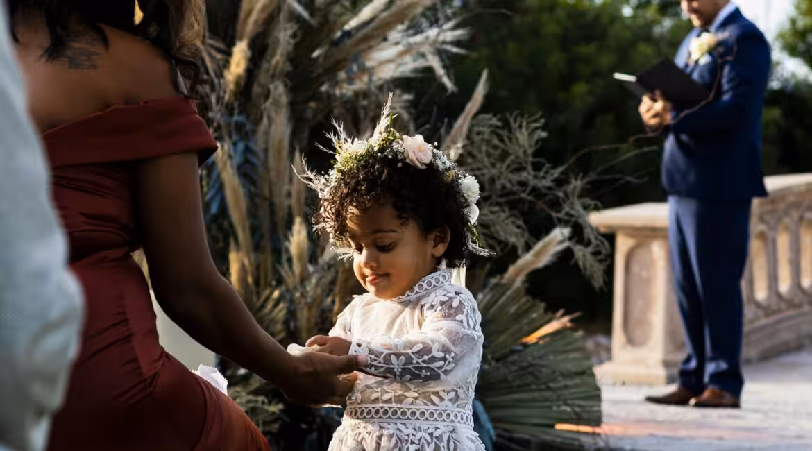 Lakeside weddings with kids