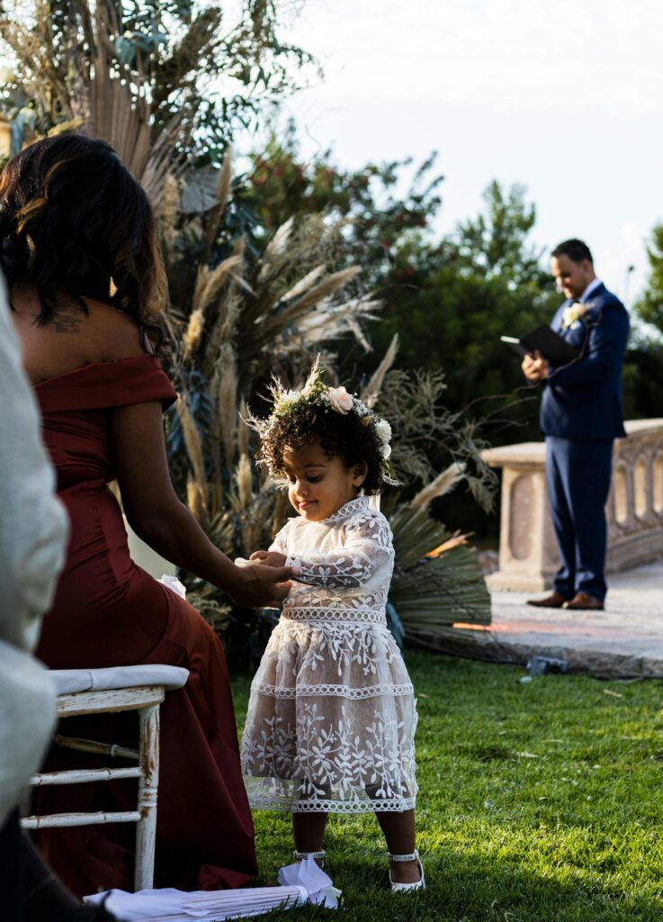 Lakeside weddings with kids