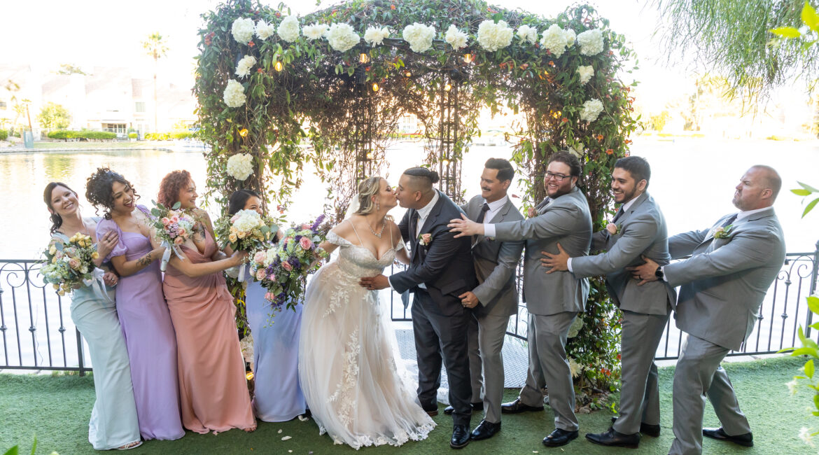 Outdoor Wedding Reception Near Vegas Strip