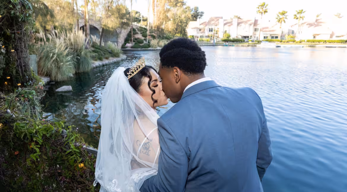 Garden wedding reception Las Vegas