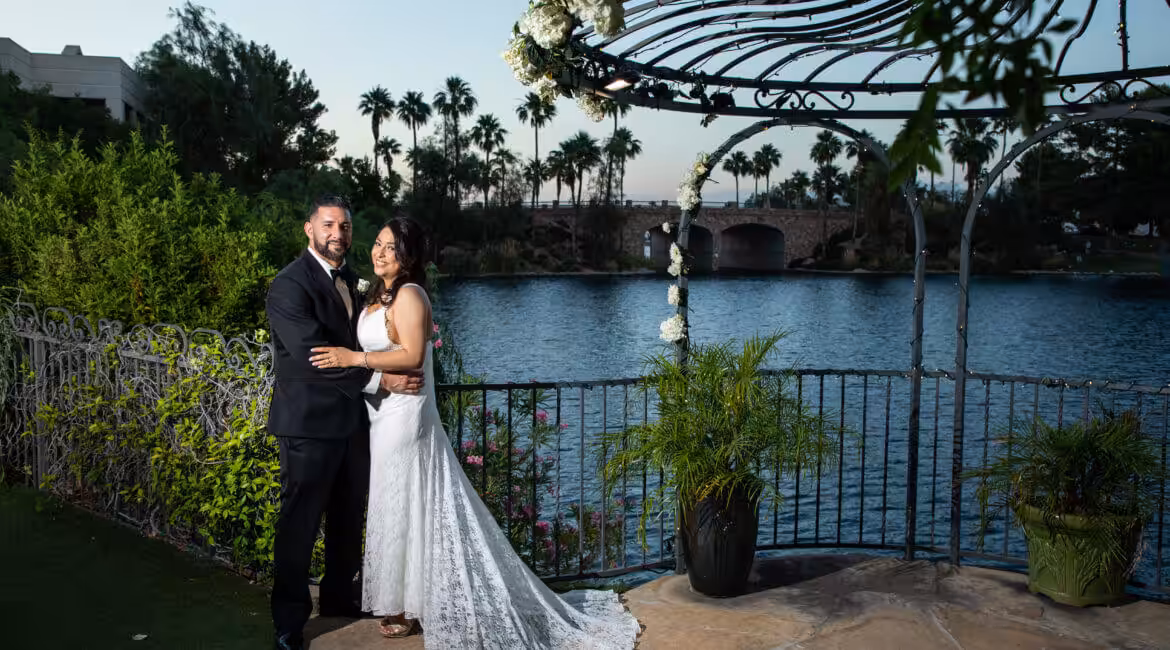 Luxury reception venue Vegas waterfront